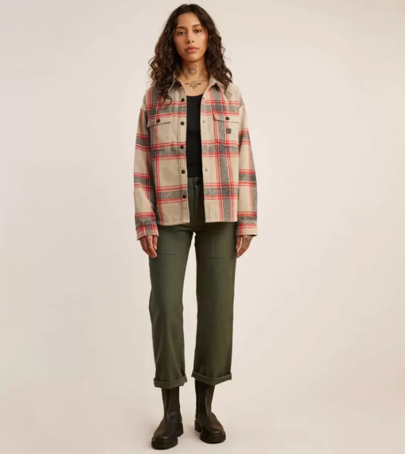 Women Roark Shirts-Amberley Long Sleeve Flannel