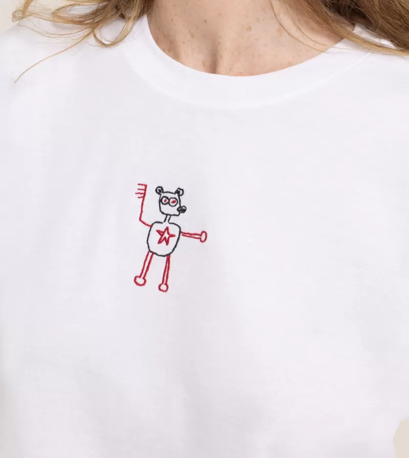 Women Roark T-shirts-Bear Boxy Basquiat Premium Tee