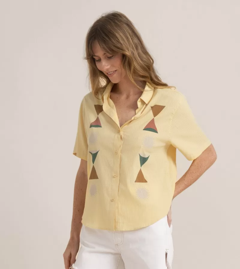 Women Roark Shirts-Bless Up Breathable Stretch Shirt