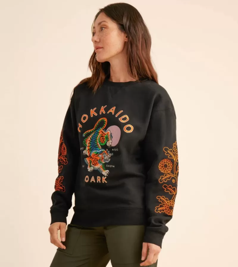 Women Roark Sweatshirts & Jumpers-Hokkaido Tiger Club Fleece Sweatshirt