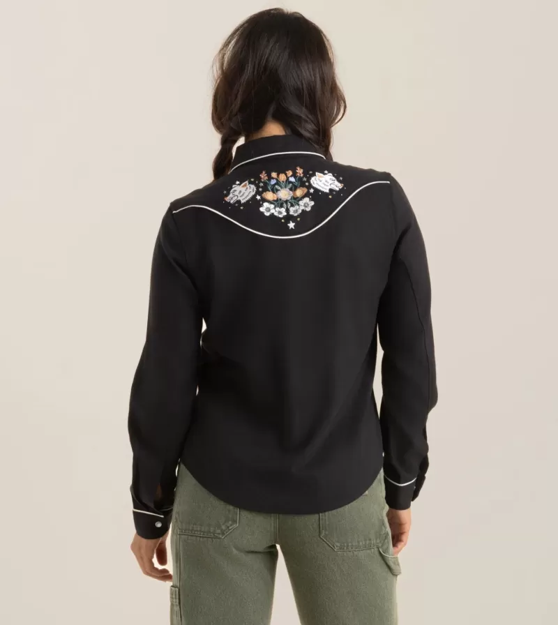 Women Roark Shirts-Ranger Long Sleeve Button Up Shirt