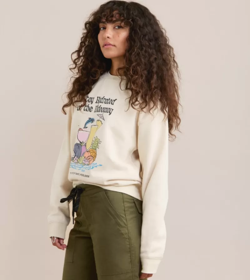 Women Roark Sweatshirts & Jumpers-The Crew Fleece Sweatshirt
